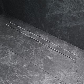 Душевой лоток AM.PM PrimeFlow 90 W02SC-U11-090-04SB с решеткой Хром матовый / под плитку Tile